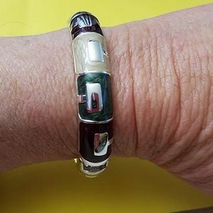 Enamel Bangle Bracelet